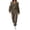 A1 Green, variant on Women's 2 Piece Casual Outfits Solid Hooded Drawstring Long Sleeve Sweatshirt Tops And Long Pants Set Suits
