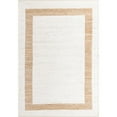 thumbnail image 1 of Unique Loom Chindi Jute Border Area Rug 10' x 14' Rectangle White/Natural, 1 of 1