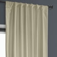 thumbnail image 5 of Half Price Drapes Macchiato Beige Heritage Plush Velvet Room Darkening Curtains (1 Panel), 50W X 108L, 5 of 12