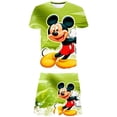 thumbnail image 1 of Traje de Mickey para bebés, niños y niñas, camiseta de verano para niños y niñas + Pantalones cortos, 2 trajes para niños, conjuntos para bebés y niñas, ropa 4T Gao Jinjia LED, 1 of 2