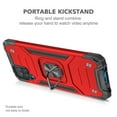 thumbnail image 4 of Cass Creations Case Compatible with Samsung Galaxy A12, Shockproof Hybrid Armor Case Phone Cover with Ring Stand Kickstand - Red, 4 of 5