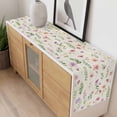 thumbnail image 4 of Pink Spring Floral Table Runner - 48 Inch Long, Kitchen Dining Table Runner Dresser Scarves, Flowers Elegant Pastoral Botanical Farmhouse Decor for Coffee Tables Wedding Party Banquet, 4 of 8