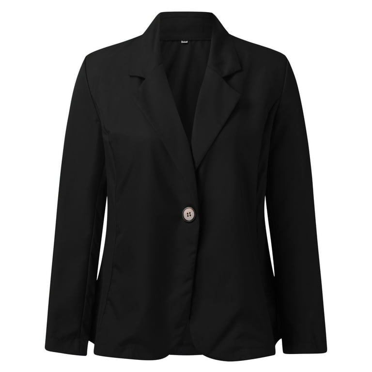 Women's black shop blazer walmart