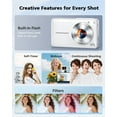thumbnail image 5 of Zostuic 4K Digital Camera, 64MP Autofocus Vlogging Camera with Dual Lens, LED Flash, 16X Zoom, 2.8" IPS Screen, 256GB Expandable, Compact Point & Shoot for Boys Girls Seniors, 5 of 6