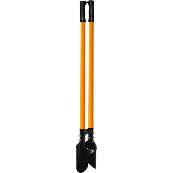 Post Hole Digger Tool, Heavy Duty Post Hole Digger with Fiberglass Handle