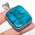 thumbnail image 2 of Natural Blue Labradorite Gemstone 925 Sterling Silver Gift Pendant 2.17", 2 of 2