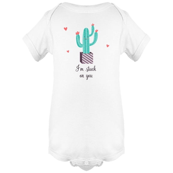 Im Stuck On You Cute Cactus Bodysuit Infant -Image by Shutterstock, 6 Months