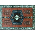 thumbnail image 1 of Ahgly Company Indoor Rectangle Persian Light Blue Traditional Area Rugs, 2' x 3', 1 of 4