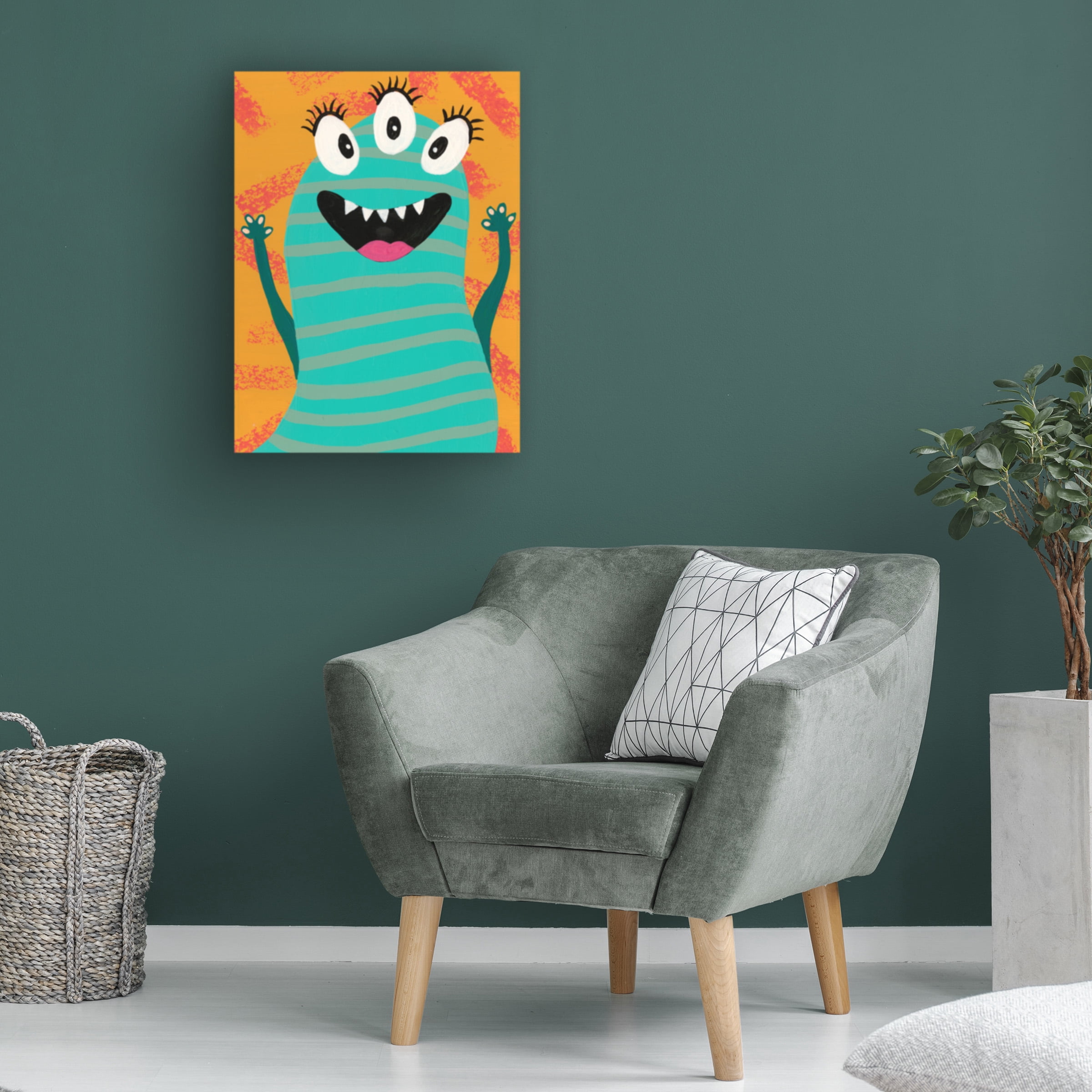 Regina Moore 'Happy Creatures V' Canvas Art