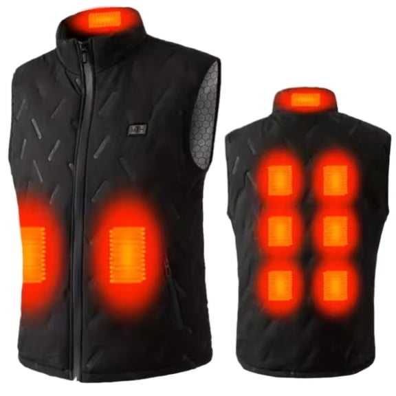 Bmisegm Heated Vest for Winter Wear Warmer with Rechargeable Battery USB Powered Thermal Underlayer for Cold Weather XXL XXL