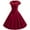 Wine, variant on Winter Savings Clearance! Lindreshi Medieval Vintage Dresses for Women Women Vintage Short Sleeve 50s Housewife Casual Evening Party Prom Dress