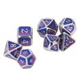 thumbnail image 1 of Dados Juego de Dados metálicos Juego de rol poliédrico Número Blanco Claro para Juego ANGGREK Otros, 1 of 8