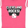 thumbnail image 4 of Inktastic Cleveland Rocks with Baseball Boys or Girls Baby Bodysuit, 4 of 5