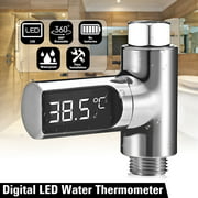 Loskii LW-101 LED Display Home Passive LED Temperature Display Thermometer Smart Digital Shower Accessories