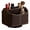 Coffee, variant on Remote Control Holder,PU Leather,360 Degrees Rotatable Desktop Supply Organizer Storage Box for Controllers Media Stationery Nightstand TV Caddy E-reader iPad Phone Pen/Pencil Cosmetic