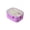 Purple, variant on Leodye 1PCS Stainless Steel Food Storage Container 3 Compartments Odor Proof with Lid Sealed Bento Box for Lunch and Snacks -6.89*6.89*1.77 in