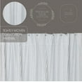 thumbnail image 5 of VHC Brands Sawyer Mill Blue Decorative Farmhouse Ticking Stripe Buttonholes 72x72 Shower Curtain, 5 of 6