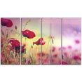 thumbnail image 2 of Beau Jardin de Fleurs de Coquelicot - Impression sur Toile Florale, 2 of 3