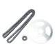 thumbnail image 1 of Cadena De Piñón, Cadena De Piñón Delantera Y Trasera T8F De Alta Resistencia para Bicicletas De Bolsillo Minimo De 47cc Y 49cc Mini Dirt ATV, 1 of 14