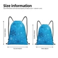 thumbnail image 2 of Xecao Winter With Snowflakes Pattern Sports Drawstring Backpack - String Swim Gym Bag with Wet Proof Pocket for Women&Men-Medium, 2 of 6