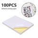 thumbnail image 1 of 100pcs Waterproof Vinyl Sticker Sheet Printable Vinyl Sticker Sheet for Inkjet Printer, 1 of 5