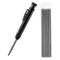 thumbnail image 2 of Lápices de carpintero, herramienta de regalo para el Día , de alcance profundo de cabeza larga, de carpintero de punta larga para 1pc negro shamjiam Marcadores de cabeza larga, 2 of 8
