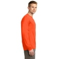 thumbnail image 3 of Sport-Tek Tall Long Sleeve PosiCharge Competitor Tee-4XLT (Neon Orange), 3 of 4