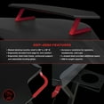 RESPAWN 2000 Gaming Computer Desk, LShaped Desk, in Red (RSP2000RED