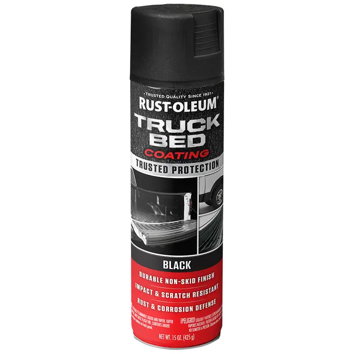 (3 pack) Black, Rust-Oleum Automotive Truck Bed Coating Spray Paint-248914, 15 oz