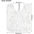 thumbnail image 5 of SKYSONIC Toilet Bathroom Rugs Sets 2 Piece, Grey Leaf Soft Absorbent Fluffy Toilet Mat Set Non-Slip Rubber Backing Bath Mats for Bathroom,16"x24"+20"x24", 5 of 7