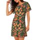 thumbnail image 2 of Balery Fruits Peach Camisón de manga corta con cuello redondo para mujer, cómodo y elegante., 2 of 6