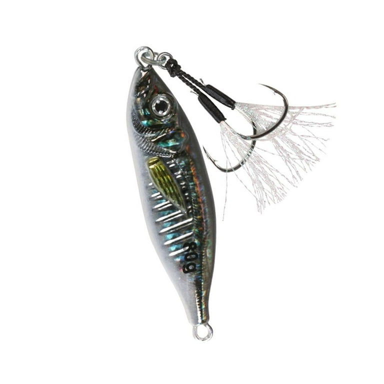 Sinking Minnow 60G Colorful Metal Simulation Fishing Lure 3D
