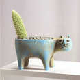 thumbnail image 4 of 2PCS Cute Cat Succulent Plant Pot Vase Cartoon Animal Ceramic Flower Pot Simulation Cactus Flower Pot Planters, 4 of 5