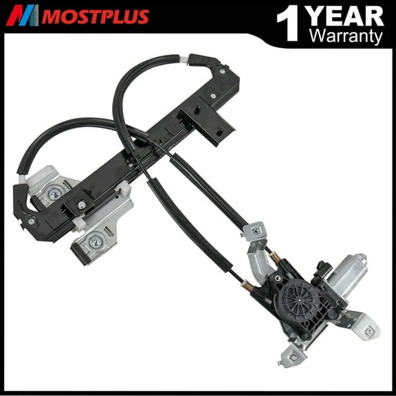 MOSTPLUS Rear Passenger Side Power Window Regulator w/ Motor for GMC Yukon Chevy Tahoe