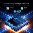 thumbnail image 4 of Android 14.0 TV Box Amlogic S905X5M X5 X96 M200 4GB RAM 64GB ROM TV Box con Dual Wi-Fi 2.4G/5.0G, BT 5.0/ 3D Ultra HD 8K/ H.265/ 1000M LAN/ USB 2.0 Smart Box, 4 of 8