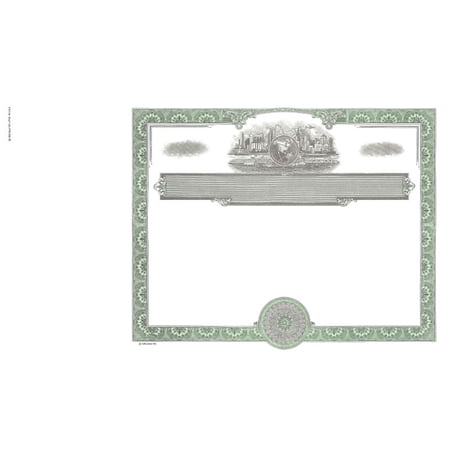 Goes 754 Blank Stock Certificate Size 8-1/2" x 15", Certificate Paper Stock Laser or Ink Jet Compatiable (10 Pack)