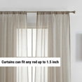 thumbnail image 3 of THD Zoey Faux Linen Textured Semi Sheer Window Rod Pocket Thick Curtains Drapery Panels, 2 Panels, 3 of 9