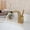 1, variant on Polish Stream Spout Basin Faucet Solid Brass Sink Faucet Deck Mount Water Mixer Tap Gold Plated Bathroom Faucet Golden