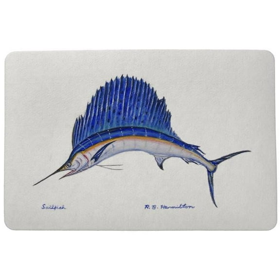 Betsydrake DM006 18 x 26 in. Sailfish Door Mat