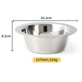 thumbnail image 2 of 2 pcs Stainless Steel Dog Bowl, Dog Slow Feeder Bowl Stop Gulping Dog Food and Water Eating Bowl XXL, 2 of 5