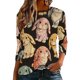 thumbnail image 2 of Xuyuer Women's Easter Printed 3/4 Sleeve T-Shirt, Cute Casual Summer Top Trendy Blouse Outfit for Holiday, 2 of 9