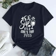 thumbnail image 4 of Blue Women's Short Sleeve T-shirt, Girl'S Trip 2025 T Shirt Women'S Fashion Round Neck Casual Short Sleeves,Women's Short sleeve T-shirt M, 4 of 5