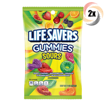 2x Bags Lifesavers Gummies Sours Assorted Chewy Candy 7oz | Fast Shipping!