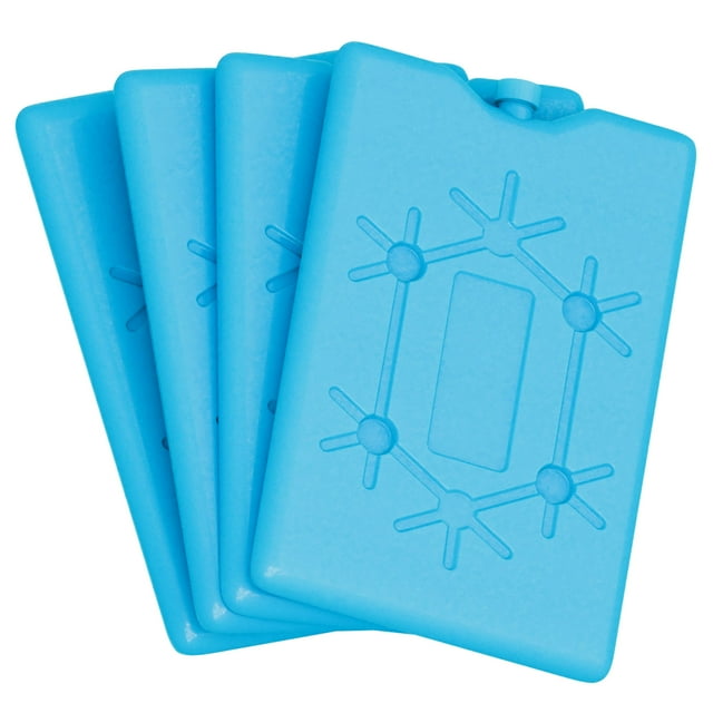 Kits de Paquetes de Hielo Kona 4 Unidades Slim para Loncheras y Enfriadores Azul