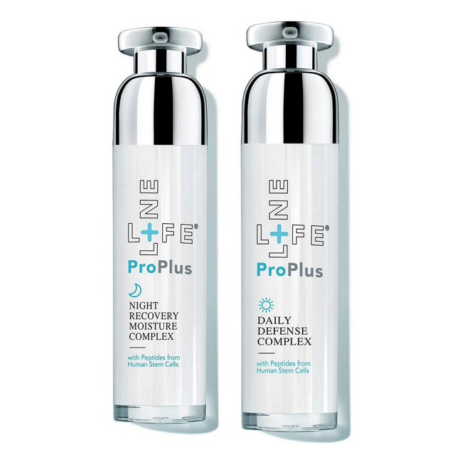 Paquete de 2 productos Lifeline Skincare: incluye el suero hidratante antiedad Proplus Night Recovery Moisture Complex de 50 ml y el suero antiedad Proplus Daily Defense Complex de 50 ml (paquete de 2