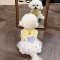 thumbnail image 3 of Pet Clothes Polka Dot Mesh Suspender Skirt Breathable Thin Dress Small Dog Cat Doll XS, 3 of 4