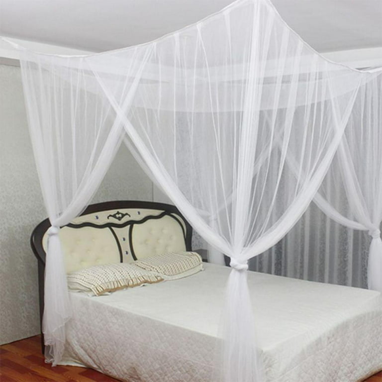 Balems Mosquito NET for Bed Canopy, Four Corner Post Curtains Bed