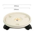 thumbnail image 1 of LEFU Plateau Rouleau pour Pot de Plante avec Roues, Rotation à 360°, Base Amovible pour Pot de Fleurs, Support, Plastique Robuste, Jardinière Ronde Mobile, Poupée pour Intérieur Extérieur Jardin Maison 10,2 Pouces, 1 of 9