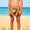Orange, variant on Boys Girls Summer Swim Trunks with Cute Print - Breathable Soft Fabric Shorts for Pool Beach Play