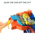 thumbnail image 5 of Hot Wheels City Toy Track Set, Downtown Car Park Playset with 1:64 Scale Vehicle, 4 Levels, Working Lift & Exit Chute, 5 of 7